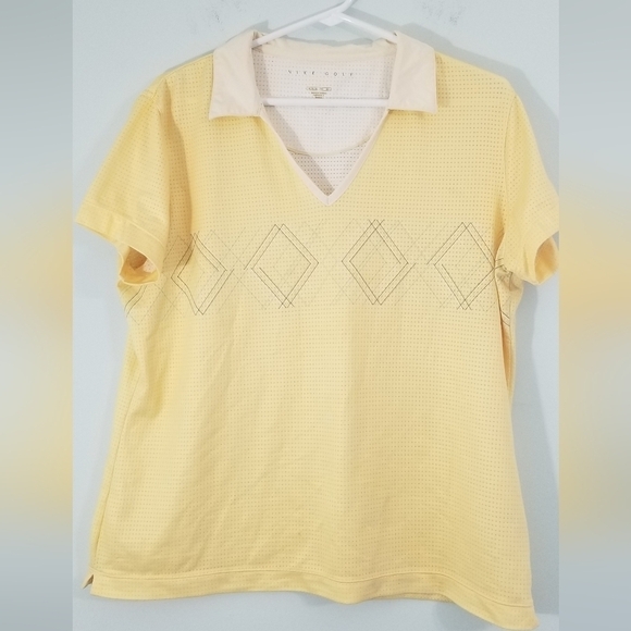 Nike Golf Dri-Fit Girls Size XL 14/16 Short Sleeve Polo. V-neck Collared Mesh. - Picture 1 of 7